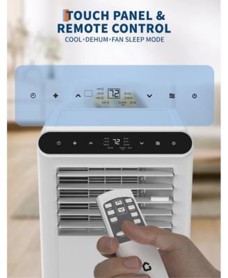 10,000 BTU Portable AC, 4-in-1 Cooling, Heater, Fan & Dehumidifier with Remote for 450 Sq.Ft Rooms