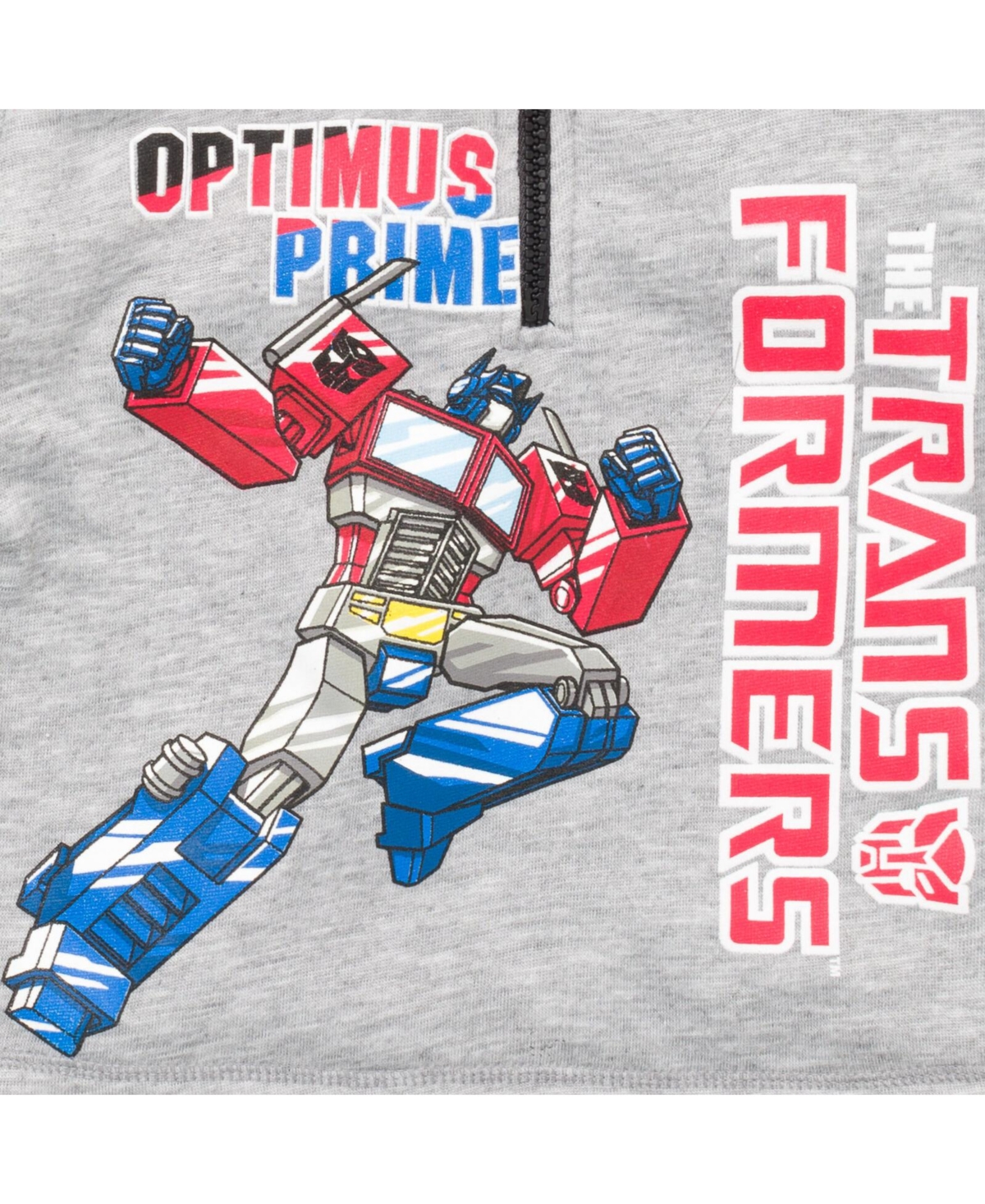 Transformers Toddler Boys Optimus Prime Bumblebee Megatron Half Zip Pullover Hoodie