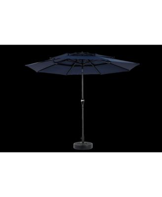 Outdoor Aluminium 10ft 3 Tier Auto-tilt Patio Umbrella