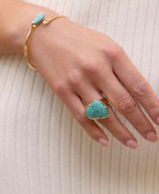 18K Gold Plated Turquoise Solstice Ring
