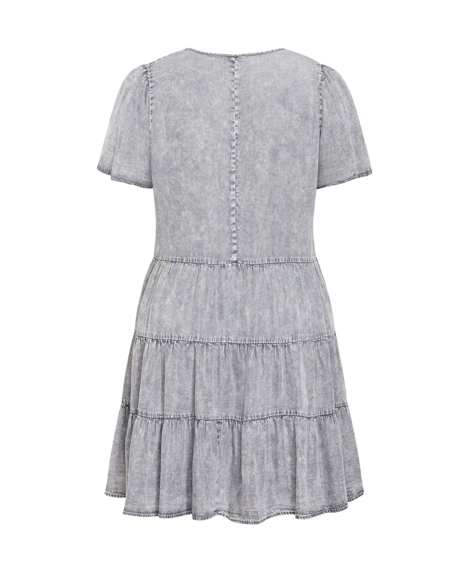 Women's Denim Tier Dress