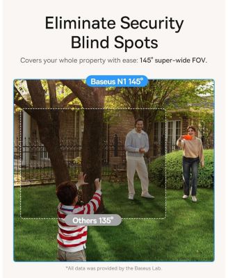 Wireless Outdoor N1 Add on Security Camera, Requires H1 HomeStation, 2K HD Clarity, 210-Day Battery Life, No Monthly Fee, 145&deg; FOV, Color Night Vision and IP67