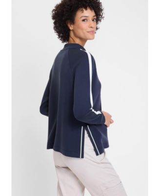 Women's Racer Stripe Jersey Knit Top