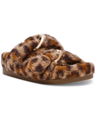 Women's Aldoni Plush Double-Strap Slide Slippers