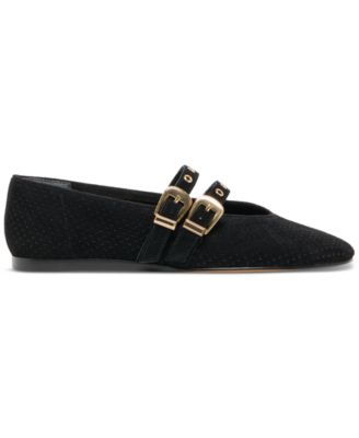 Women's Baylee Grommet Double Strap Mary Jane Flats