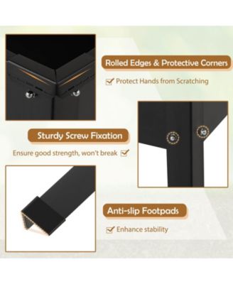 Raised Garden Bed Elevated Metal Planter Box with Legs Drainage Holes Gardening Box