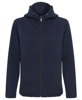 Women's Quilted Zip Front Hoodie Jacket