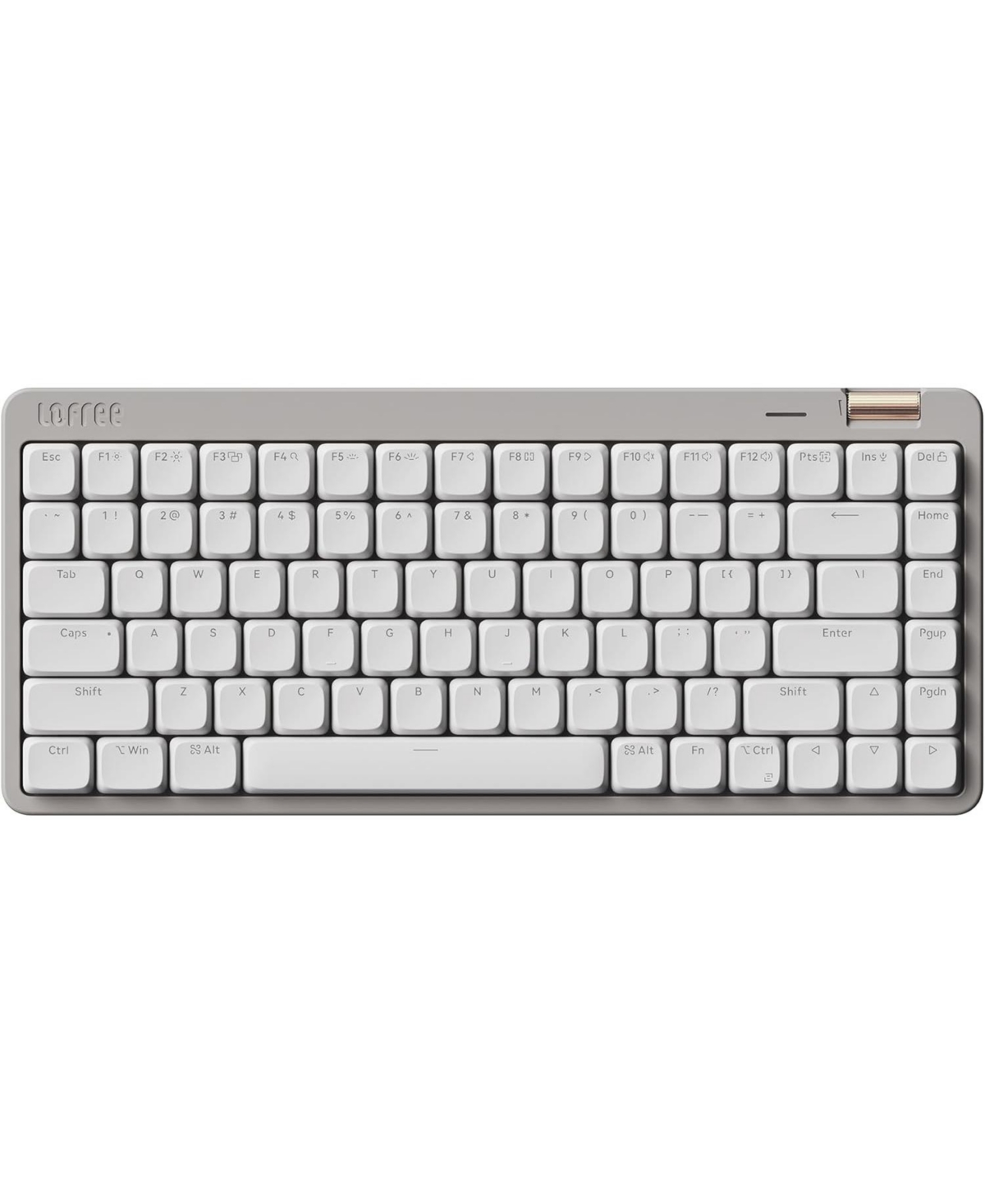 Lofree Affordable Low-Profile Mechanical Keyboard with 84 Keys, Swappable Rechargeable Wireless Keyboard, Bluetooth, Wired for Windows