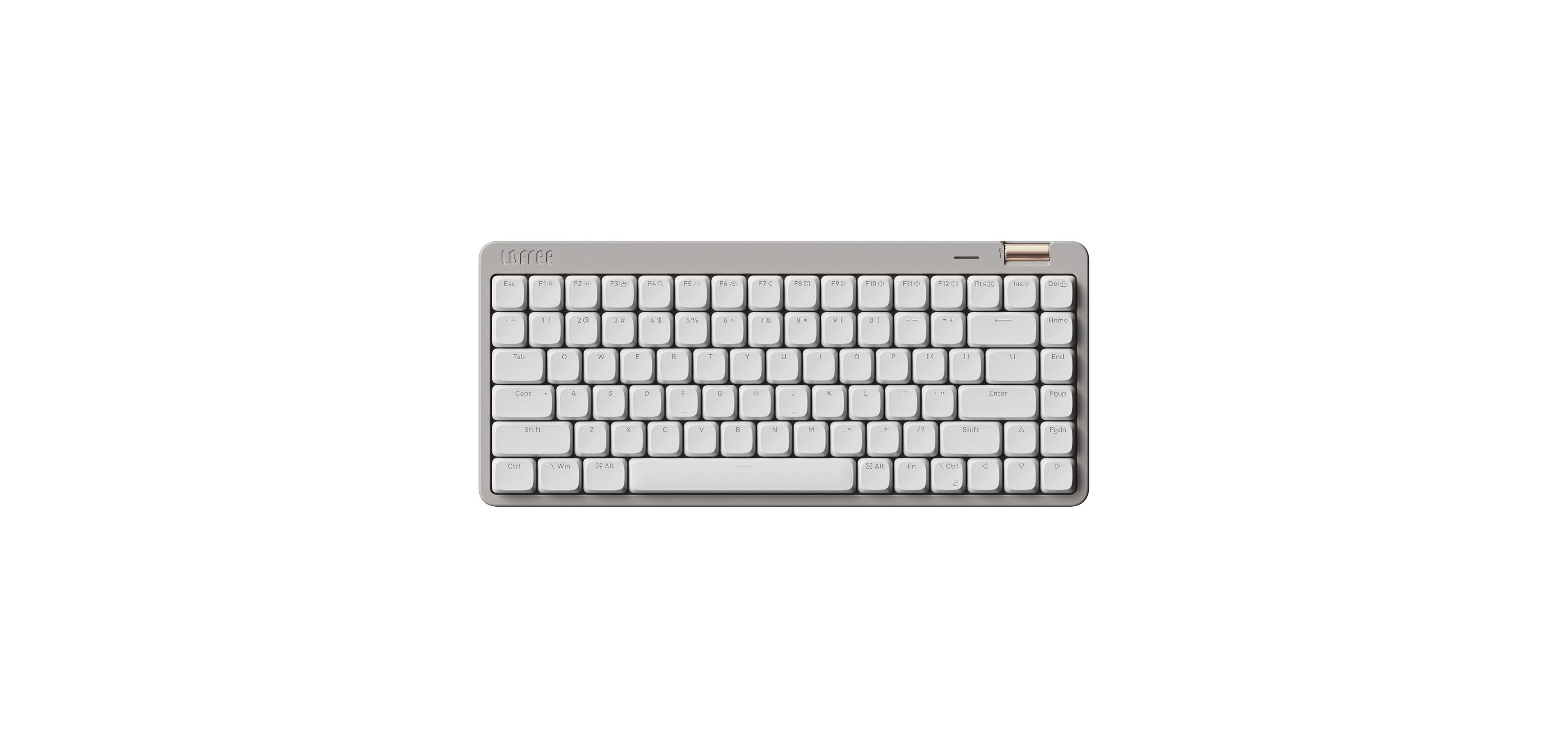 Lofree Affordable Low-Profile Mechanical Keyboard with 84 Keys, Swappable Rechargeable Wireless Keyboard, Bluetooth, Wired for Windows