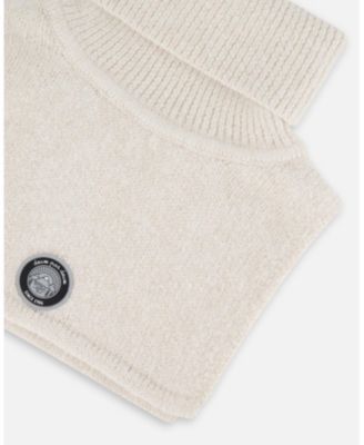 Kids Unisex Turtleneck Neckwarmer Off-White - Toddler|Child