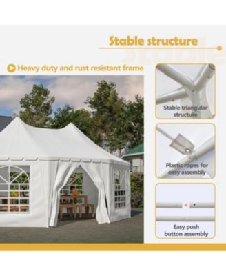 20x15 Party Tent Heavy Duty Waterproof White