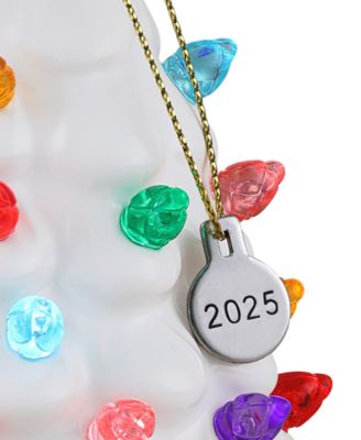 4" Nostalgic Christmas Tree with 2025 Charm