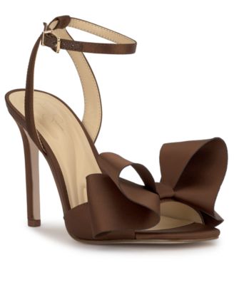 Women's Olivine Bow High-Heel Stiletto Dress Sandals