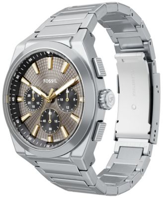 Men's Everett Chronograph Stainless Steel Watch, 44mm