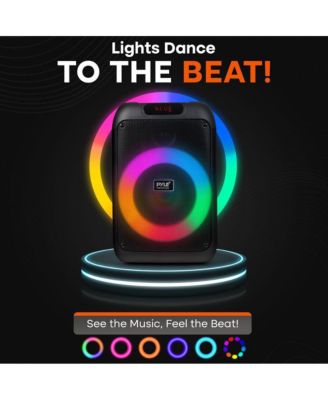 Portable BT Party Speaker with Built-in Rechargeable Battery, TWS Function, Mic Input, Mic Echo Control, Bass and Treble Control