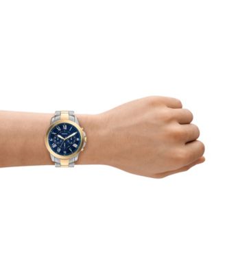 Men's Grant Chronograph Two-Tone Stainless Steel Watch, 44mm