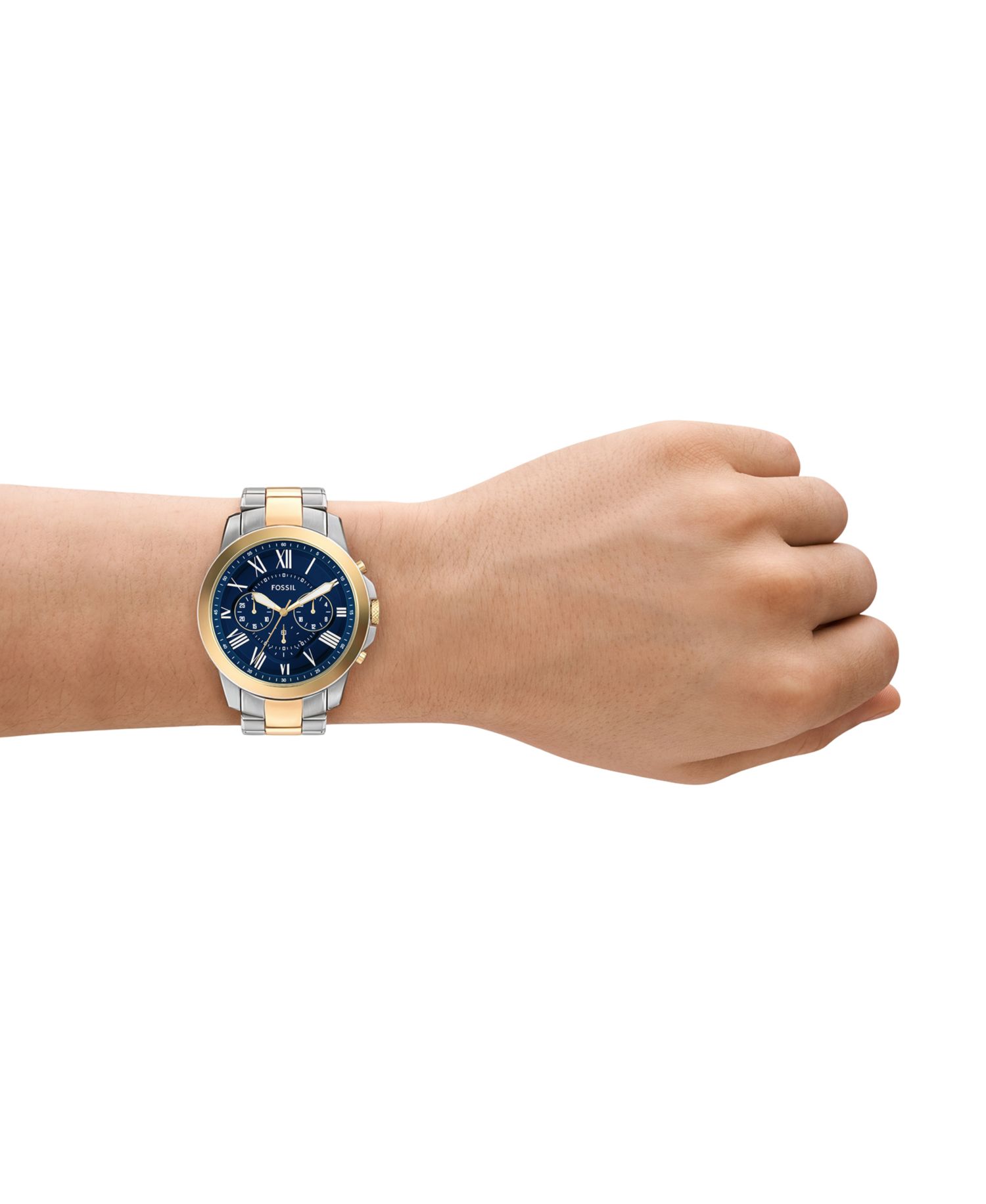 Men's Grant Chronograph Two-Tone Stainless Steel Watch, 44mm