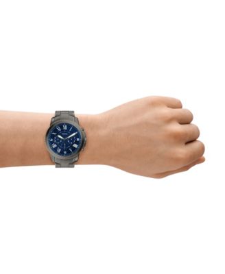 Men's Grant Chronograph Gunmetal Stainless Steel Watch, 44mm