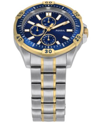 Men's Garrett Multifunction Two-Tone Stainless Steel Watch, 44mm