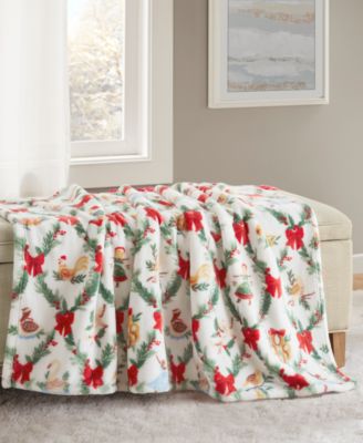 Cozy Plush Printed Throw, 50" x 70", Exclusively at Macy’s