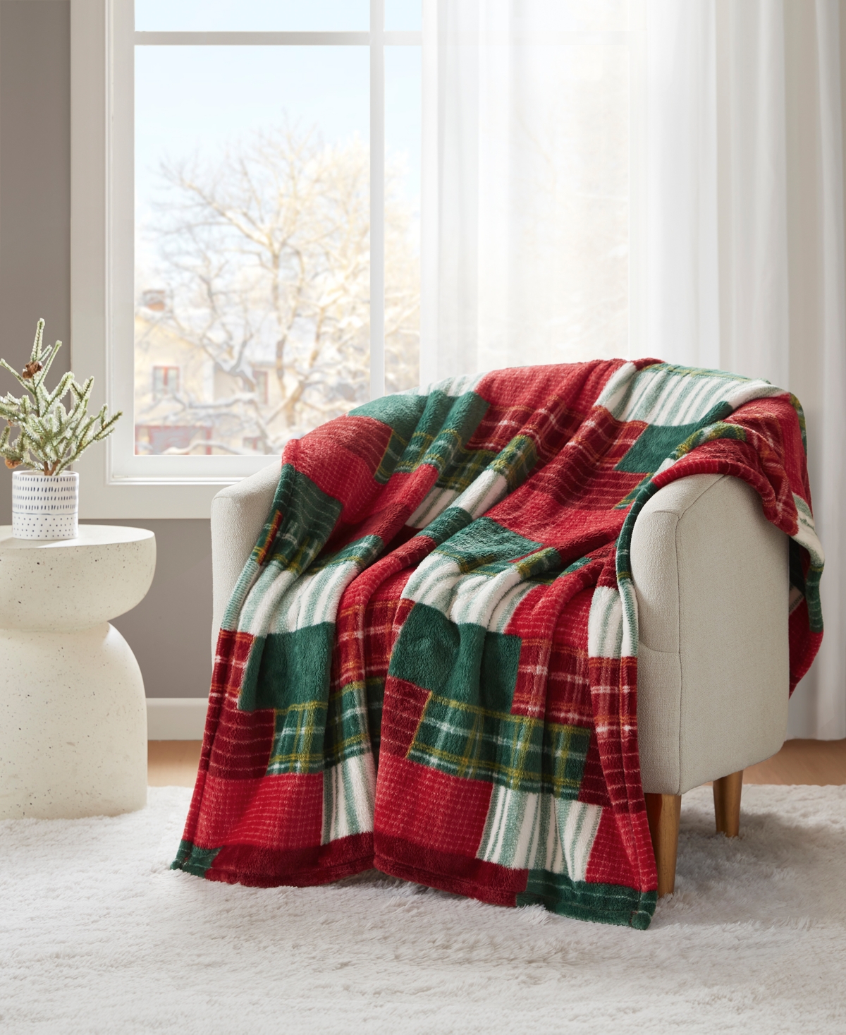 Premier Comfort Cozy Plush Printed Throw, 50" X 70", Exclusively At Macy's In Multi