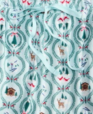 Women's Soft Knit Printed Pajama Pants, Created for Macy's