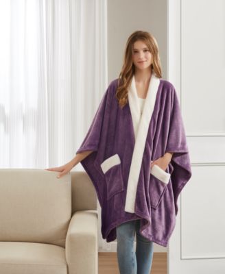 Cozy Plush Printed Wrap, 50" x 70", Exclusively at Macy’s