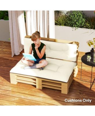 2 Seat Pallet Cushions 3.9 in. Pallet Sofa Cushions, Dark
