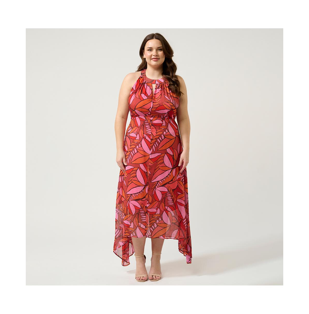 Aster Halter-Neck Dress - Multi