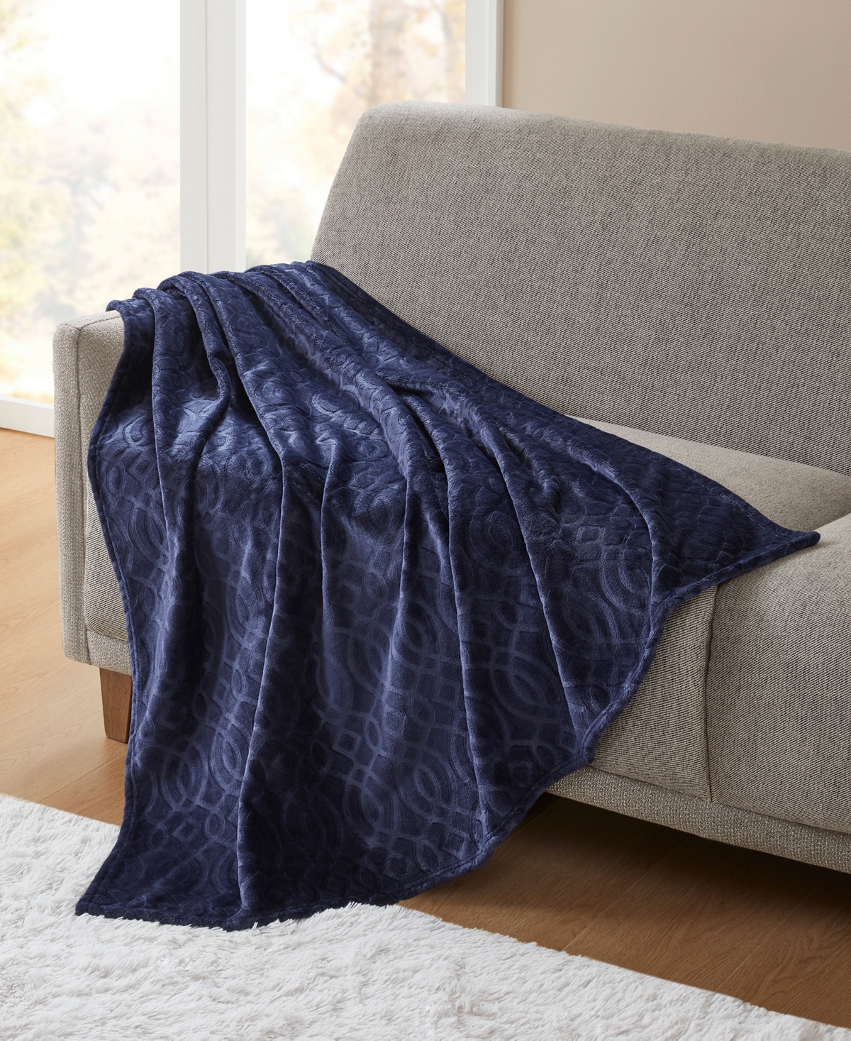 Premier Comfort Cozy Embossed Throw Blanket, 50" X 60"