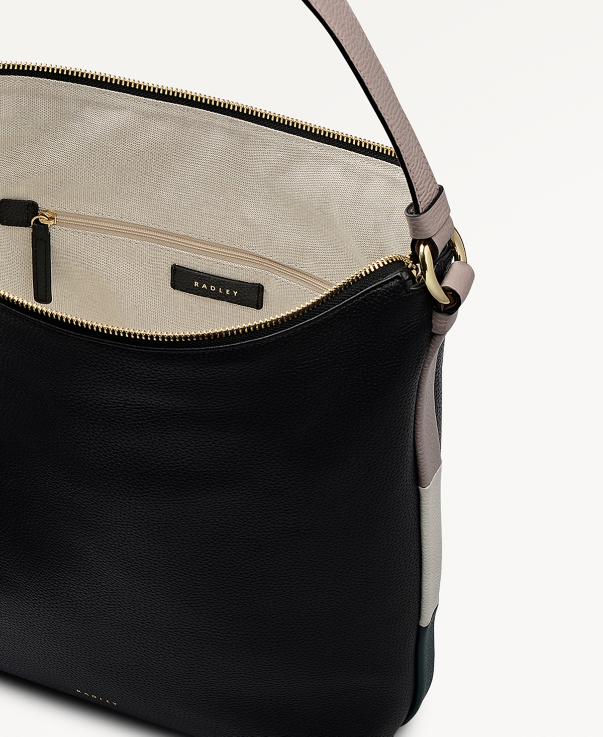 Radley London Waterloo Way Small Zip Top Shoulder Bag In Black