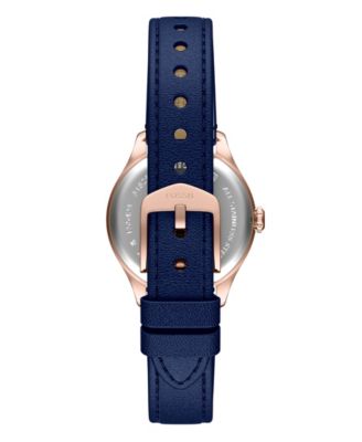 Women's Gilmore Three-Hand Navy Croco Leather Watch, 28mm