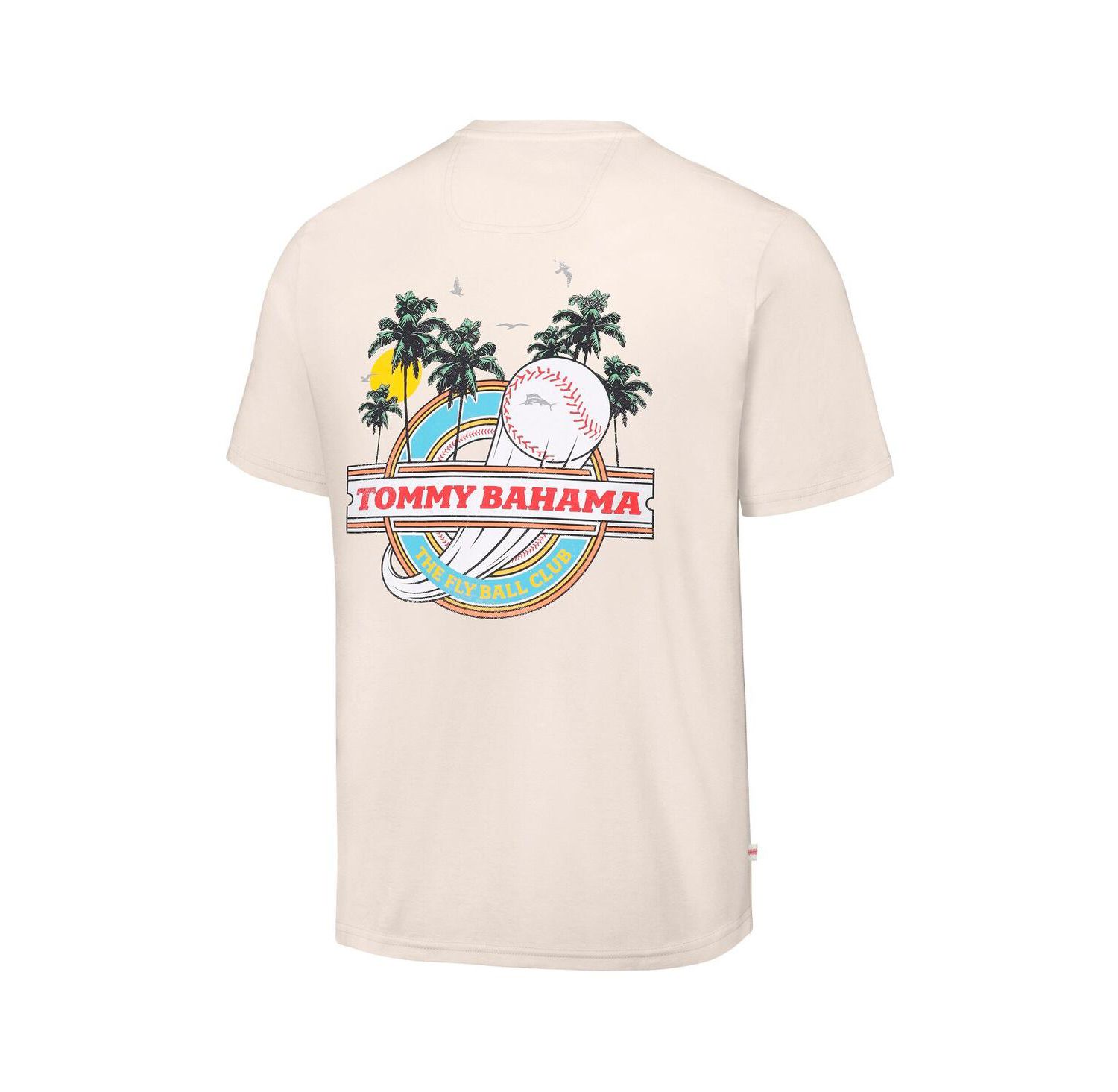Men's Cream Texas Rangers Fly Ball Club T-Shirt