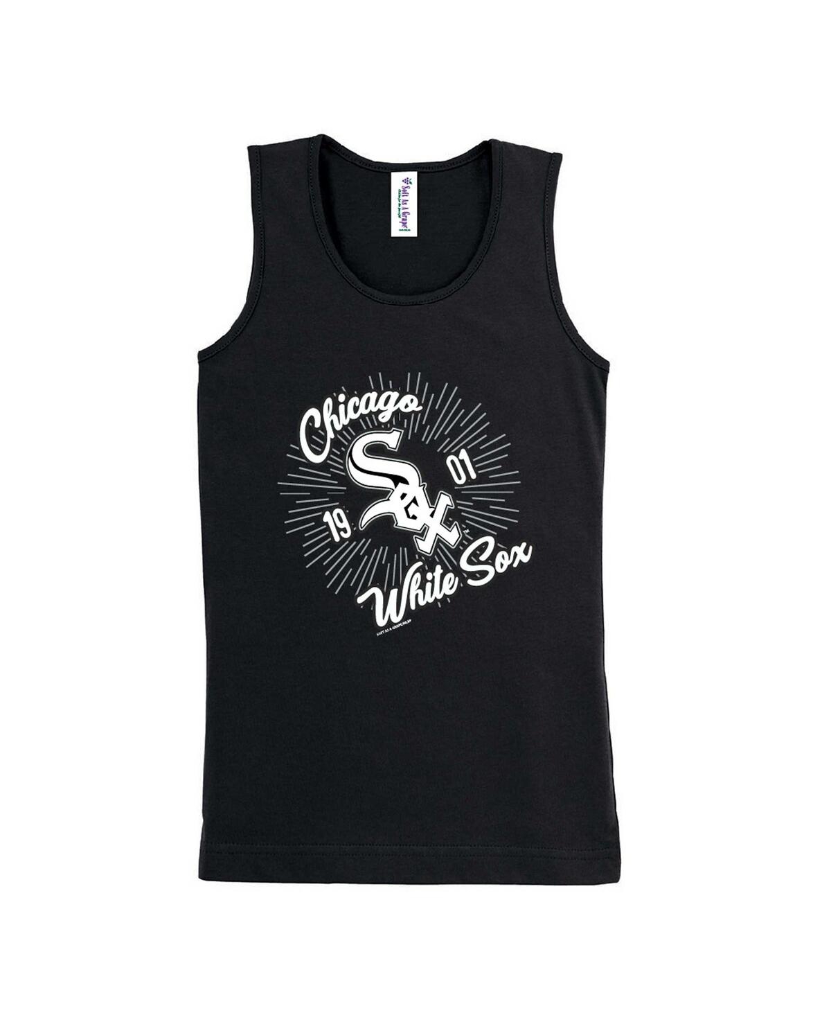 Soft As A Grape Big Girls Black Chicago White Sox Tank Top In Black