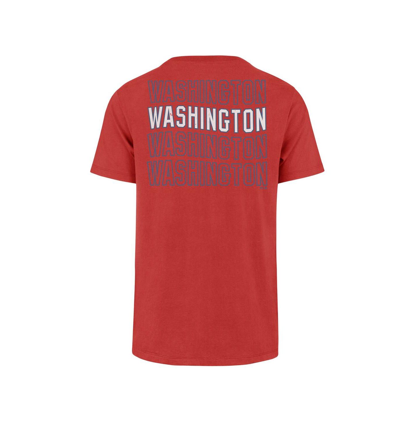 Мужская футболка '47 Brand Red Washington Nationals Hang Back Franklin — фото 3