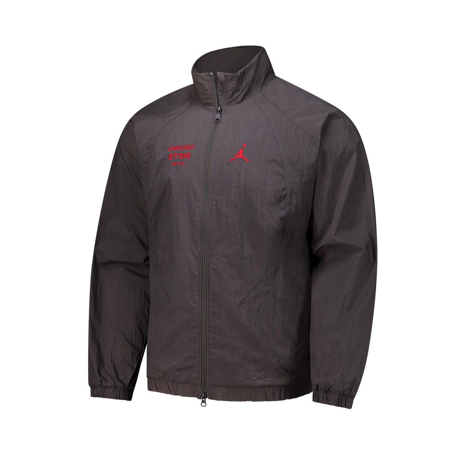 Men's Gray Chicago Bulls Courtside Statement Edition Jumpman Jam Full-Zip Jacket