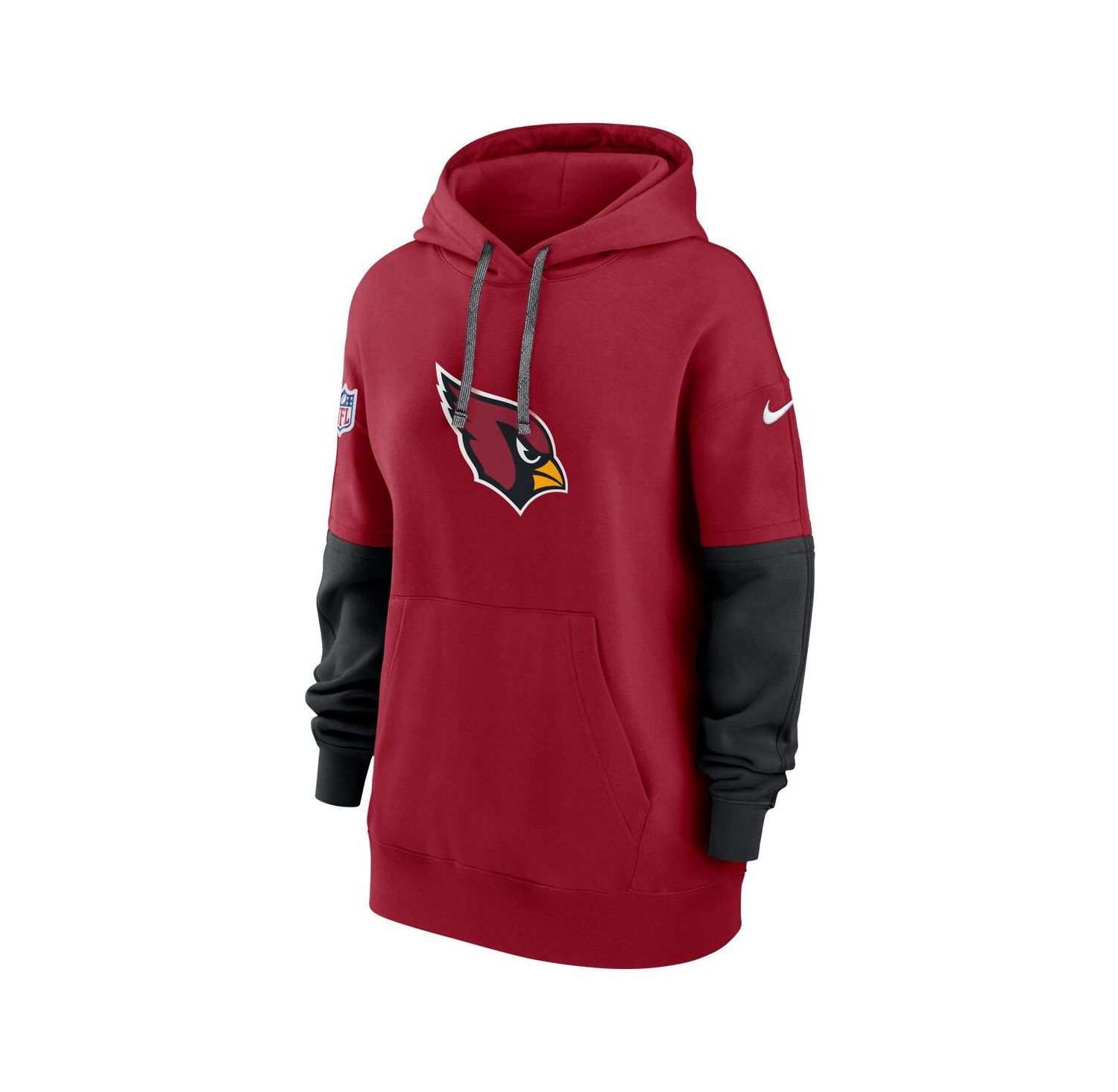 Women's Cardinal Arizona Cardinals 2024 Sideline Essential Fleece Pullover Hoodie