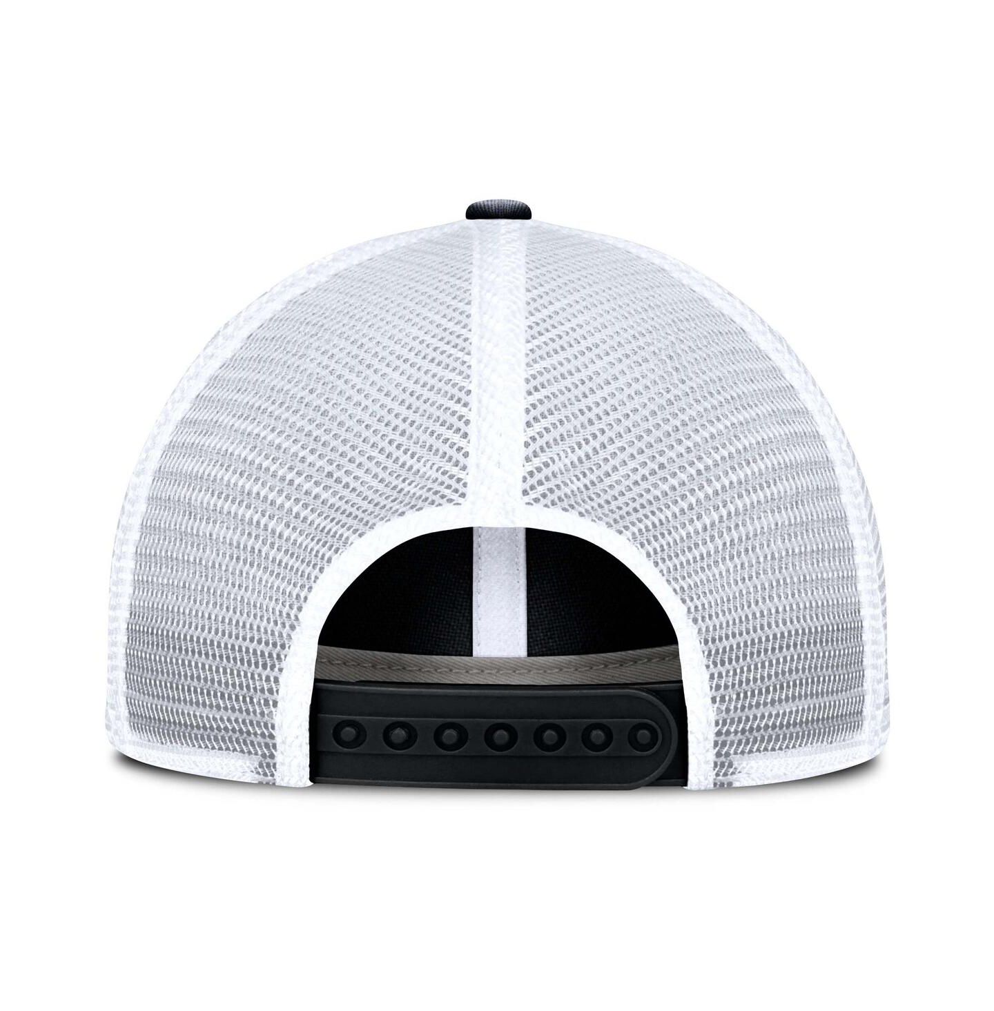 Мужская кепка Fanatics Black/White Chicago Blackhawks Averie Trucker Adjustable Hat — фото 4
