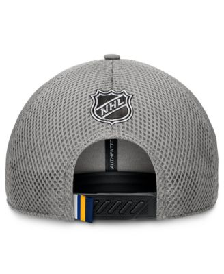 Men's Gray St. Louis Blues Authentic Pro Home Ice Trucker Adjustable Hat