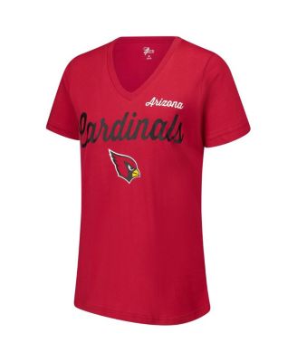 Women's Cardinal Arizona Cardinals Post Season V-Neck T-Shirt