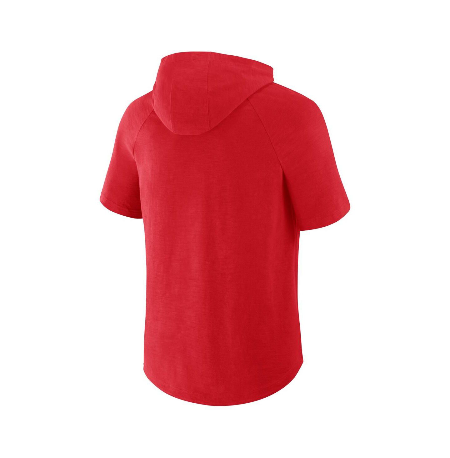 Мужское худи Fanatics Red St. Louis Cardinals Clubhouse Optimal Play Raglan T-Shirt — фото 3