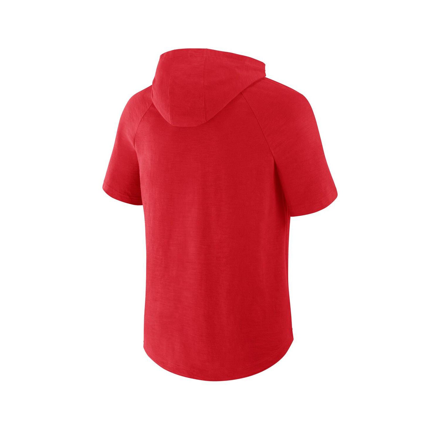 Men's Red St. Louis Cardinals Clubhouse Optimal Play Raglan Hoodie T-Shirt