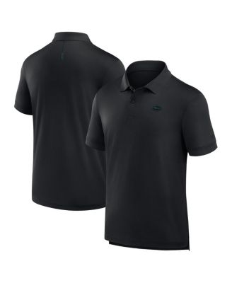 Fanatics - Men's Black New York Jets Front Office Move Mono Polo Shirt