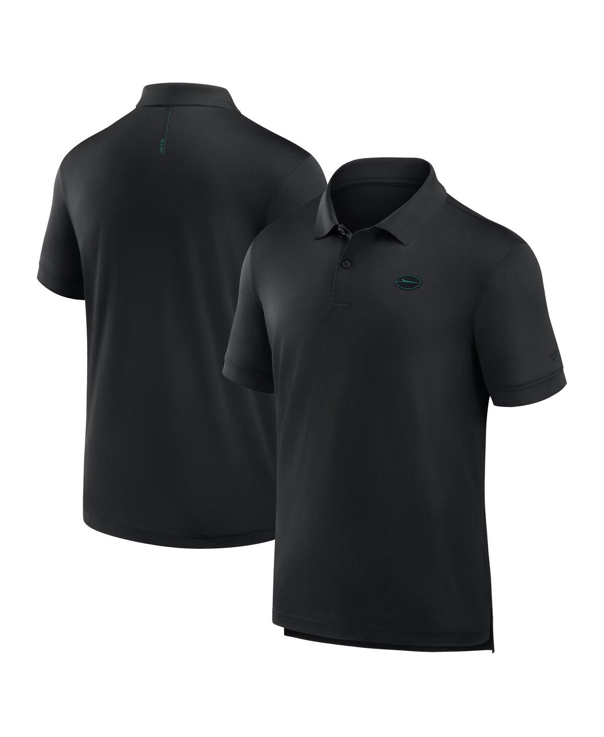 Men's Black New York Jets Front Office Move Mono Polo Shirt - Black