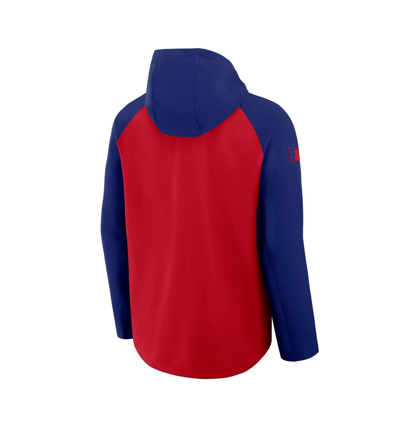 Мужская куртка Nike Red/Royal Texas Rangers Authentic Collection Raglan Performance Full-Zip — фото 3