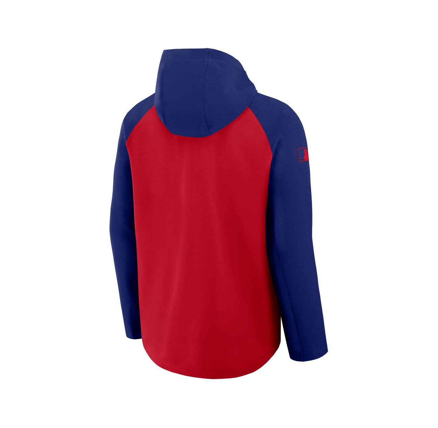 Men's Red/Royal Texas Rangers Authentic Collection Raglan Performance Full-Zip Jacket