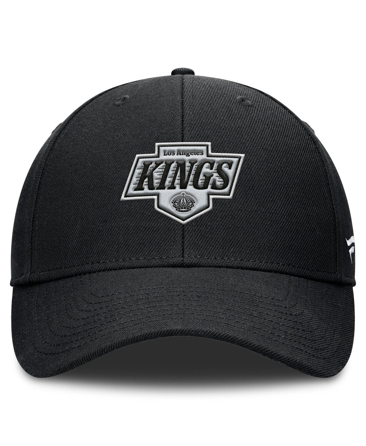 Fanatics Men's Black Los Angeles Kings Core Adjustable Hat In Black