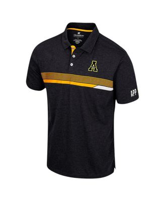 Men's Black Appalachian State Mountaineers No Problem Polo Shirt