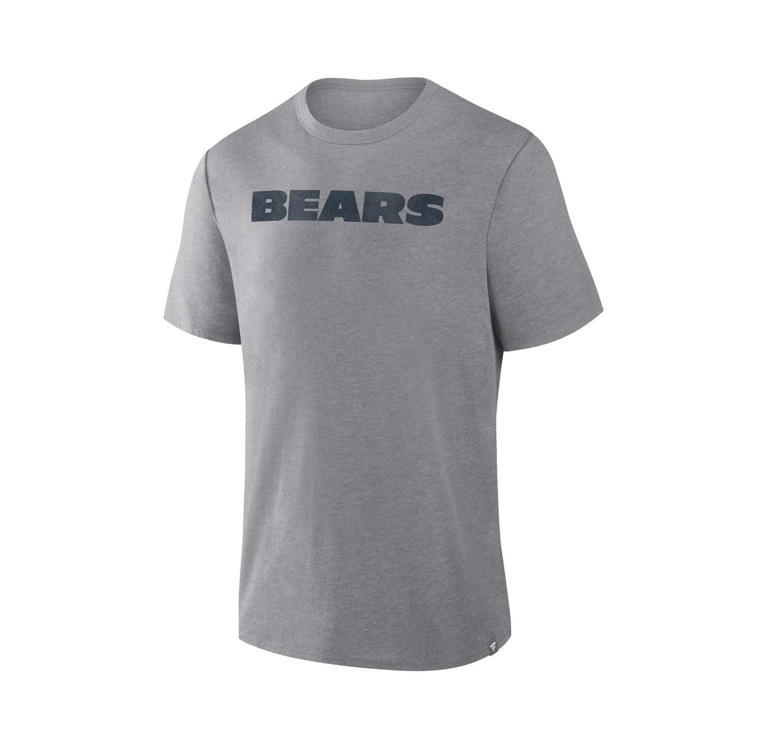 Men's Heather Gray Chicago Bears Pass Rush Tri-Blend T-Shirt