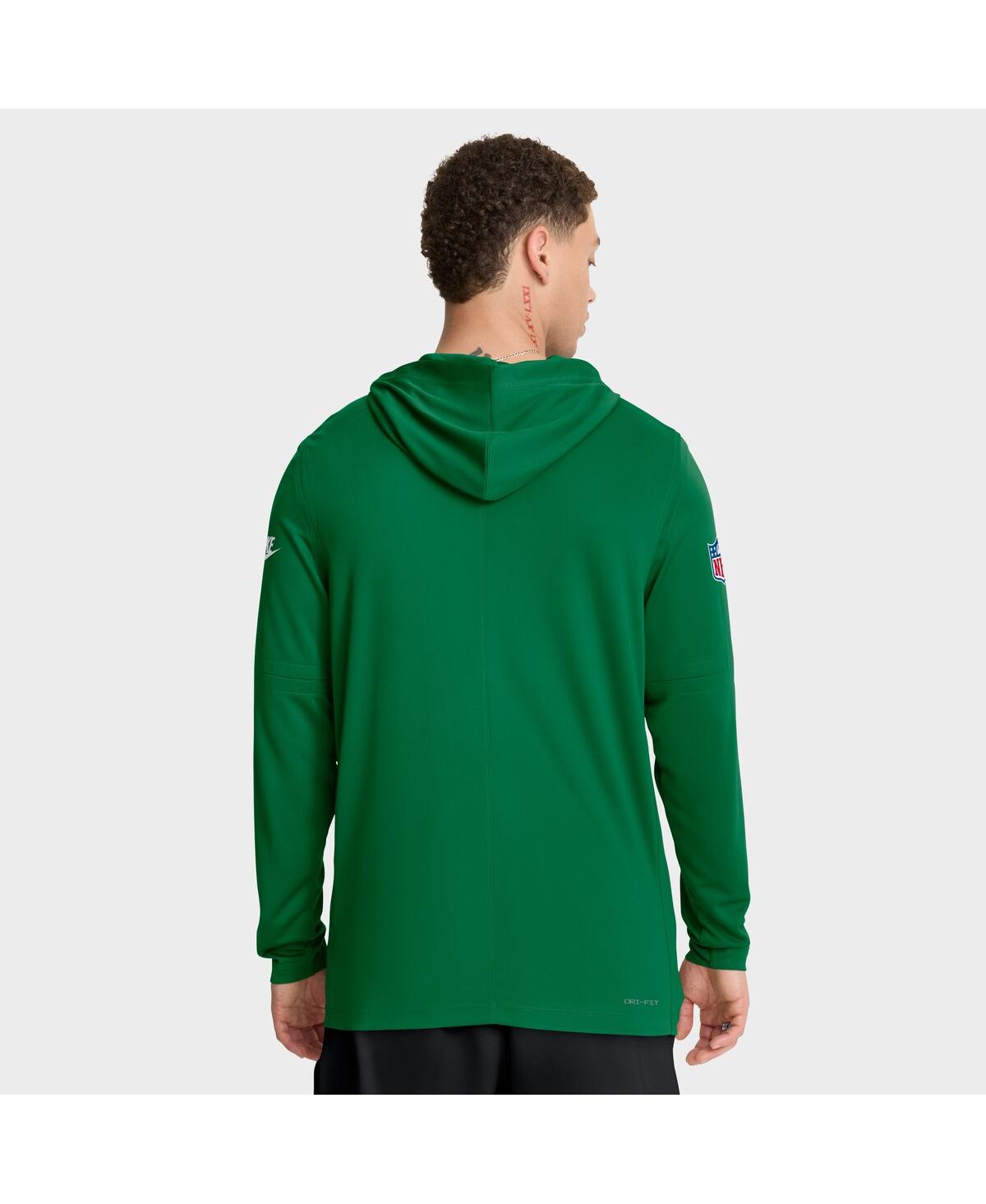 Nike Green Philadelphia Eagles Alt Pack Pass Accuracy Performance Long Sleeve Hoodie T-shirt In Green